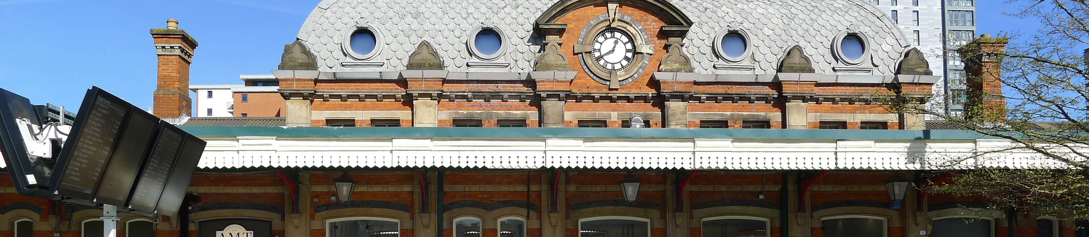 The Victorian frontage of Slough Station